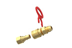 CAMPKO® Schnellkupplung für Gastankflaschen,- 3/4" UNF Gewinde