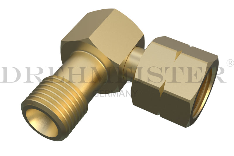 DREHMEISTER Verbindungswinkel 1/4" Gaskocher -> Gasschlauch