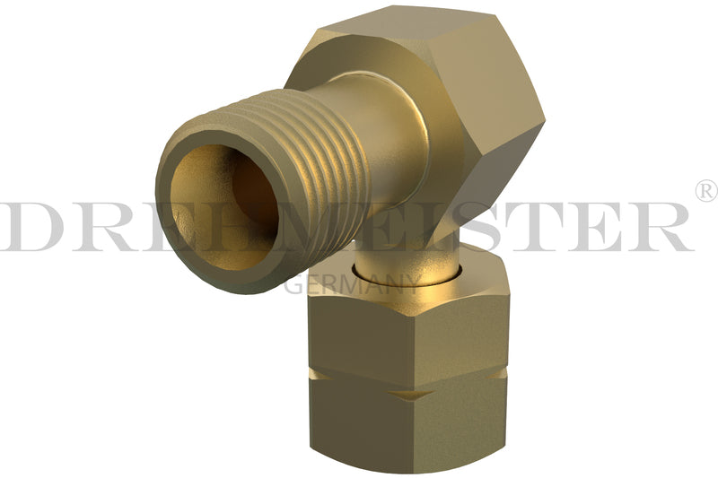 DREHMEISTER Verbindungswinkel 1/4" Gaskocher -> Gasschlauch