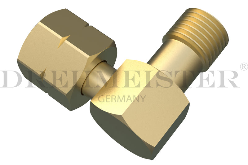 DREHMEISTER Verbindungswinkel 1/4" Gaskocher -> Gasschlauch