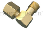 DREHMEISTER Verbindungswinkel 1/4" Gaskocher -> Gasschlauch