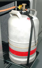 Gasflaschenhalter zur Bodenbefestigung