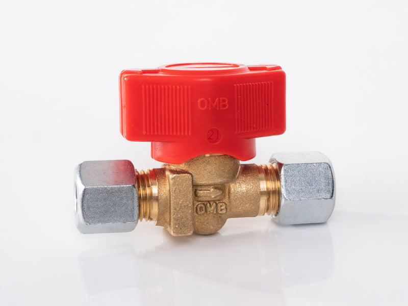 1-fach Schnellschluss-Absperrventil für 8 mm Gasrohr