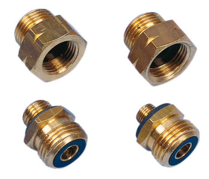 Euro-Set D. deut.Druckregler mit Adapter an europäische Gasfl.
