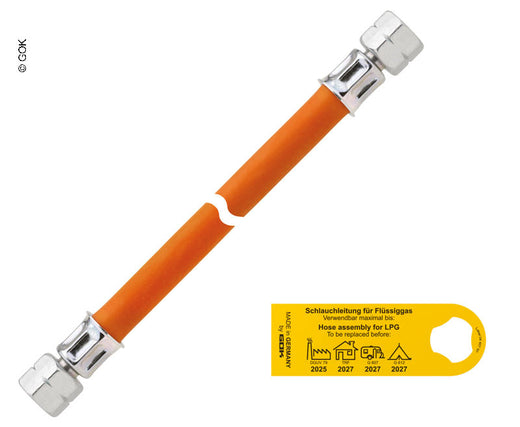 GOK Gasschlauch 150 cm - RVS8