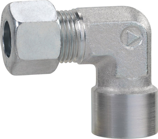 Winkel Aufschraub-Verschraubung - 8 mm und 1/2"