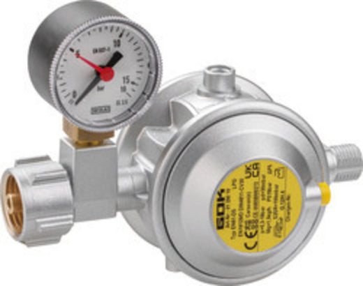 GOK Gasregler mit Manometer - 30 mbar