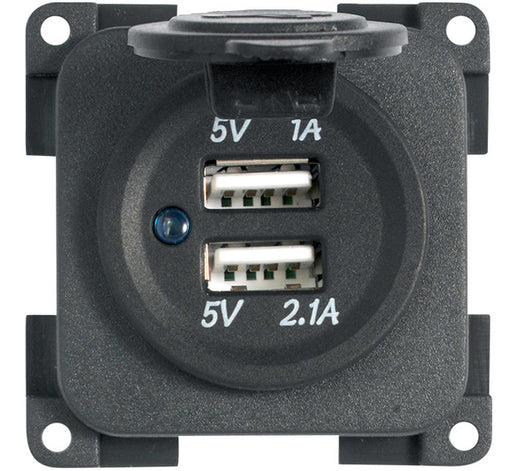 CBE USB-A-Doppelladesteckdose - 5V/1A und 5V/2,1A