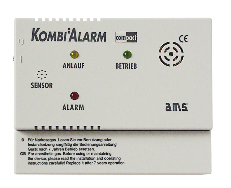 AMS 12 V Alarmgerät Kombi Compact - Für KO- und Flüssiggas