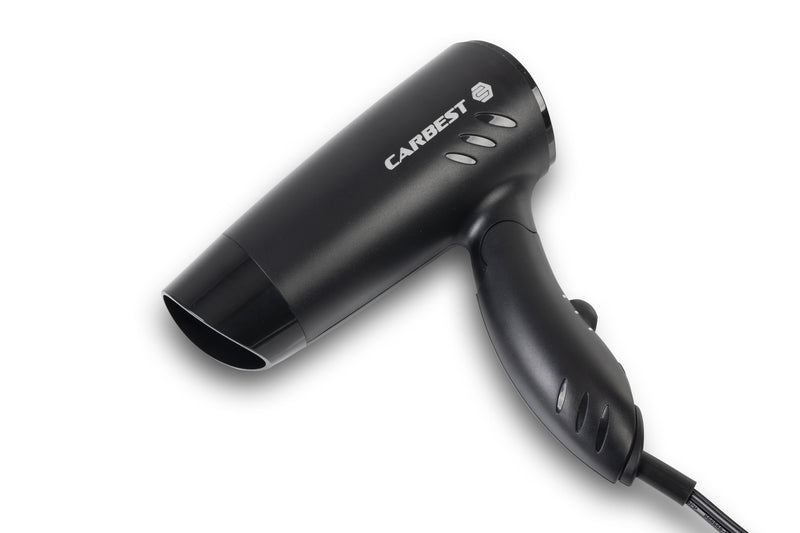 Reise-Haarfön 12V / 180 Watt -Kabel 1,5cm, 17,5x5.7x15,5/11x5,7x15,5