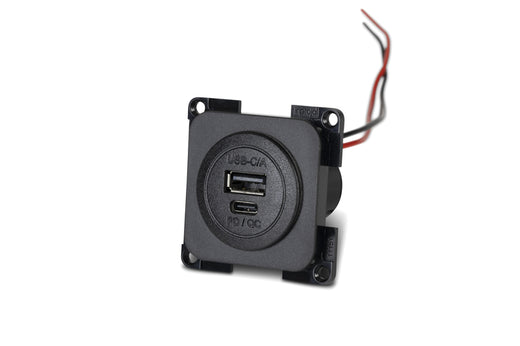 INPRO Power USB-C/-A Doppelsteckdose PD/QC