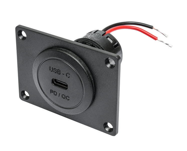 USB-C Power-Steckdose (60 W) inkl. Montageplatte