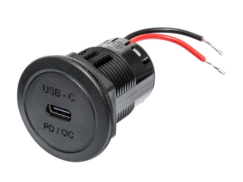 USB-C Power-Steckdose 60W Einbau, inkl.Montageplatte