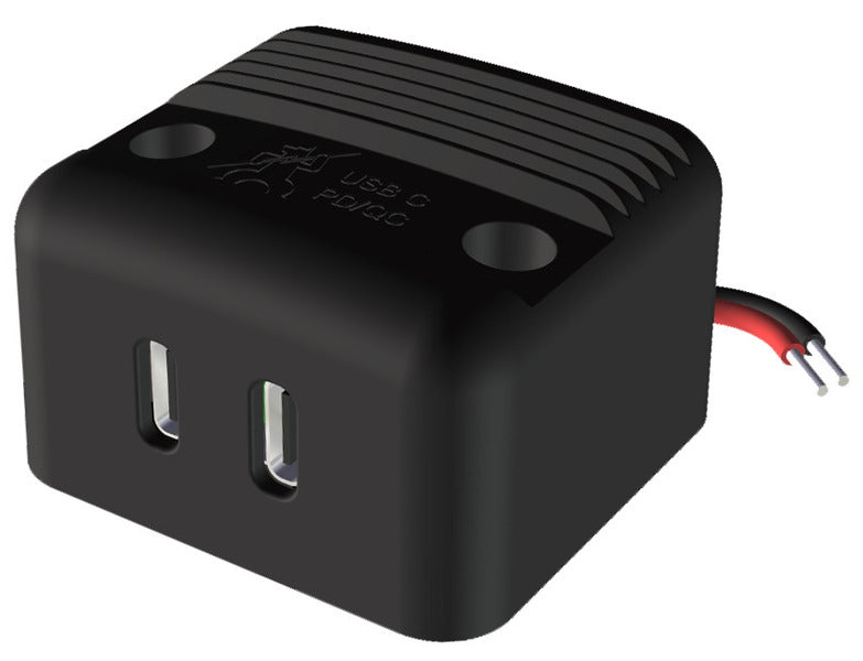 PROCA Power USB-C Aufbau-Doppelsteckdose