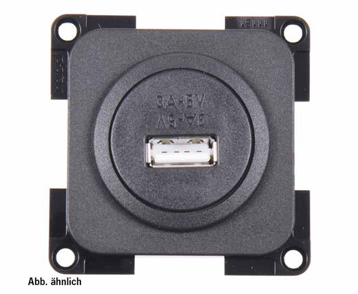 INPRO USB 1-fach Steckdose schwarz, lose