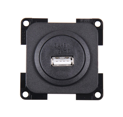 INPRO USB 1-fach Ladesteckdose Farbe: schiefergrau
