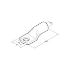 Presskabelschuhe M10 für Nennquerschnitt 50 mm - 5er Set