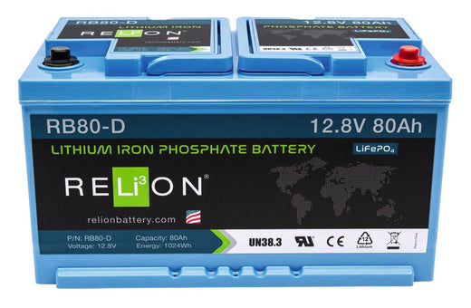 Lithium Eisen Phosphat (LiFePo4) Batterie 12V 80Ah DIN