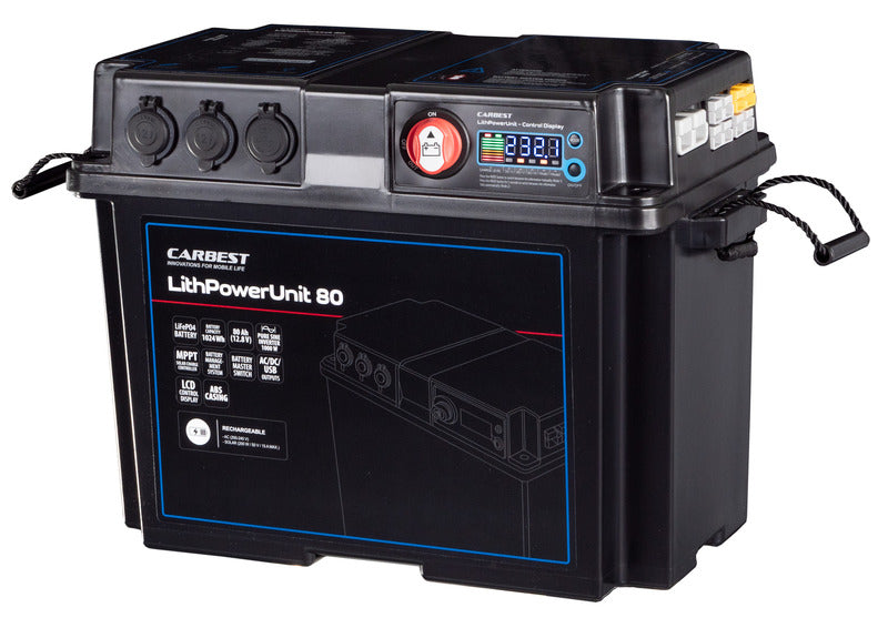 LithPowerUnit 80, 1000W, Sinus-Inverter, MPPT, 80Ah