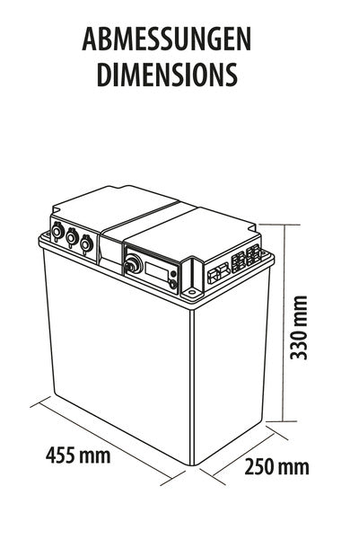 Carbest LiFePo4 Batterie LithPowerUnit 80, 80Ah