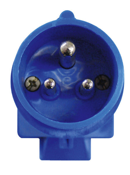 Schuko-Stecker auf CEE-Kupplung mit Deckel