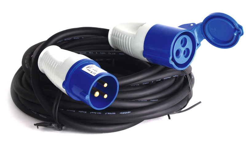 Carbest CEE-Verlängerungskabel 10m H07RN-F 3G2,5 mit CEE-Stecker + CEE-Kupplung
