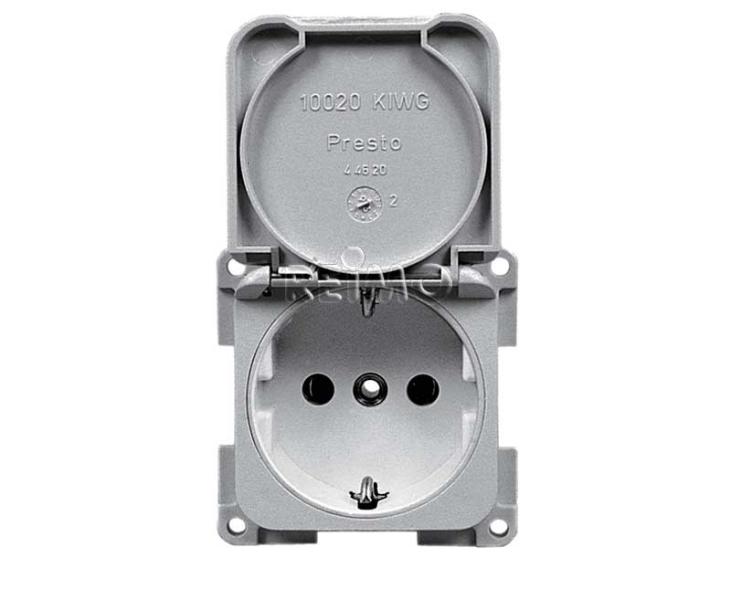 Einbausteckdose 230V - Silber