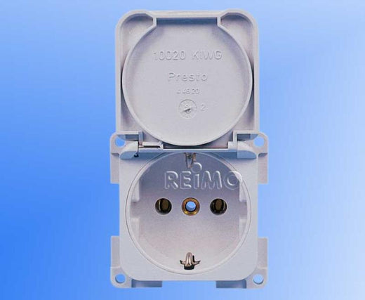 INPRO Einbausteckdose 230V - Hellgrau