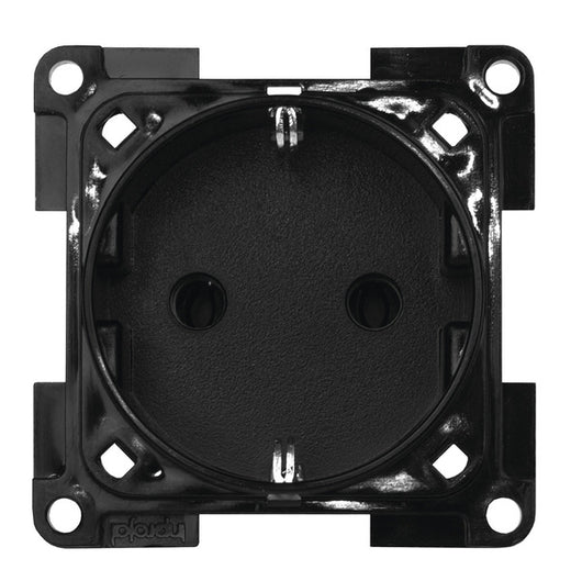 INPRO 230V Steckdose Schuko mit Berührungsschutz. Schiefergrau. SB-verpackt.
