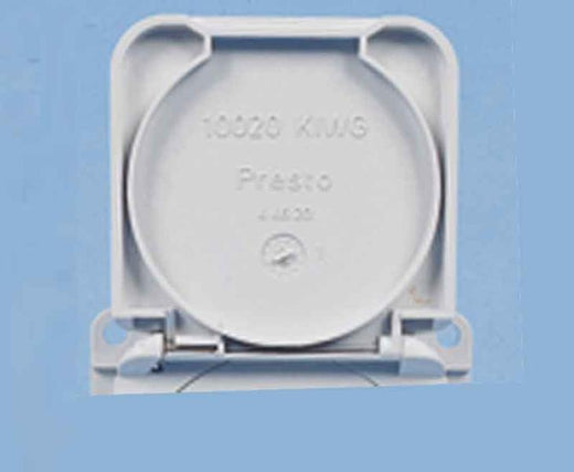 INPRO Klappdeckel hellgrau Einbausteckdose 230V