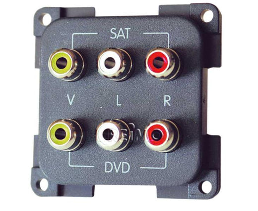 CBE Chinch AV-&Audio- modul schiefergrau