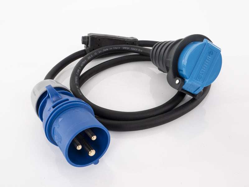Adapterkabel m.Steckdose Schweiz+Sicherung