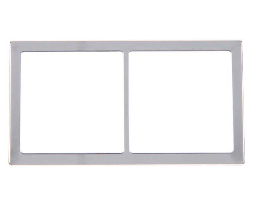 INPRO Abdeckrahmen 2-fach 62x115mm, silber chrom (lose)