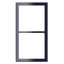 Abdeckrahmen 2-fach 62x115mm, schwarz hochglanz (lose)