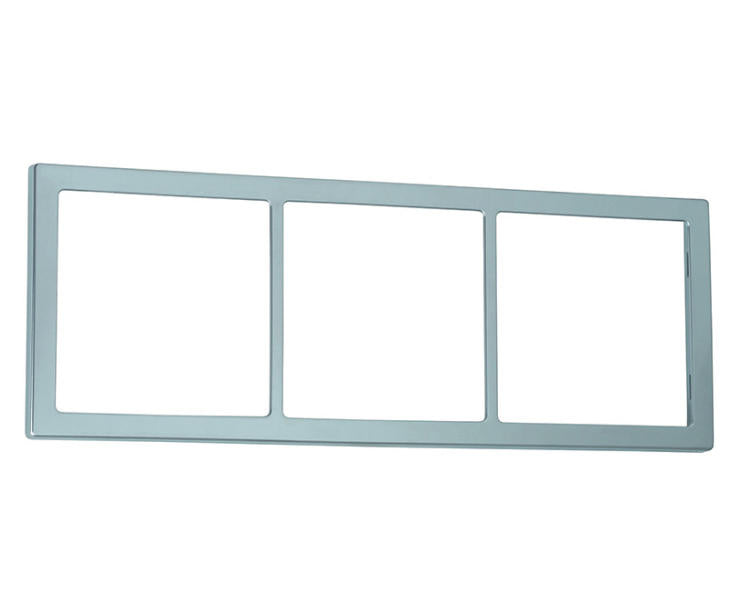 Abdeckrahmen 3-fach 62x168mm, silber matt