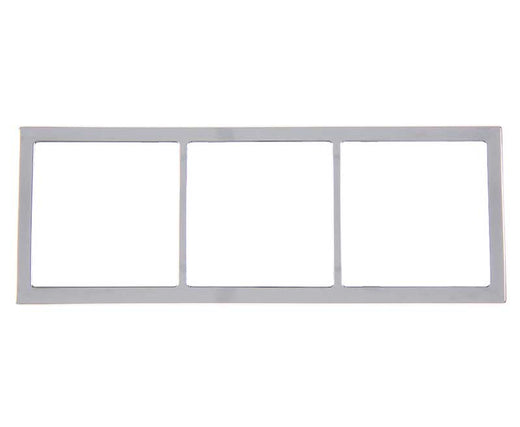 INPRO Abdeckrahmen 3-fach 62x168mm, silber chrom (lose)
