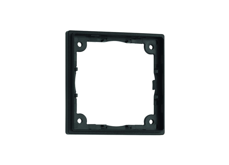 Distanzrahmen 1-fach. Flach, 3mm Aufbauhöhe. Schiefergrau. SB-verpackt