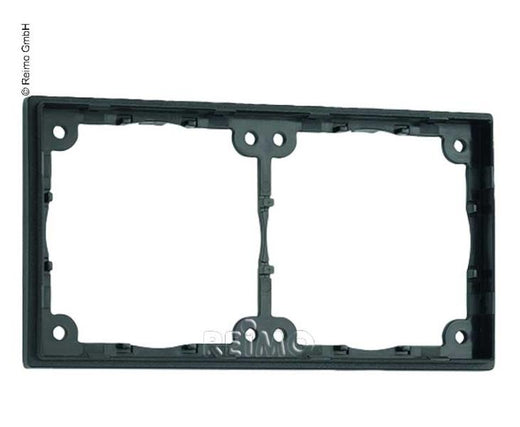 INPRO Distanzrahmen 2-fach. Flach, 3mm Aufbauhöhe. Schiefergrau. Lose, unverpackt