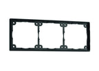 INPRO Distanzrahmen 3-fach SB-verpackt. Flach, 3mm Aufbauhöhe. Schiefergrau