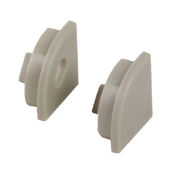 Endkappe für Aluminium LED-Profil - Flach - 2er Set