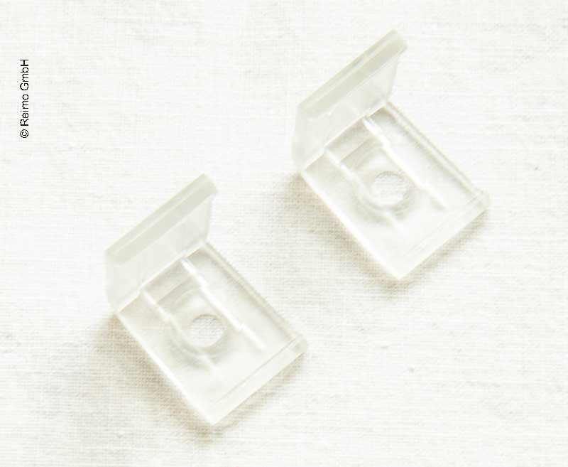 Befestigungsclips für Aluminium LED Eckprofil, plastik, 2 Stück
