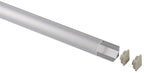Aluminium Eckprofil 1,5m lang, Abdeckung + Clips