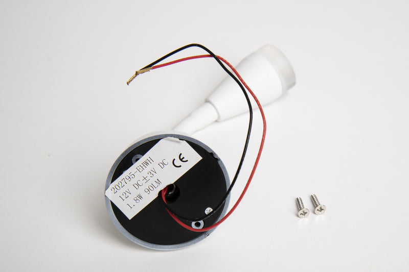 Carbest LED Spot mit flexiblem Arm und USB-Ladesteckdose - Weiß matt