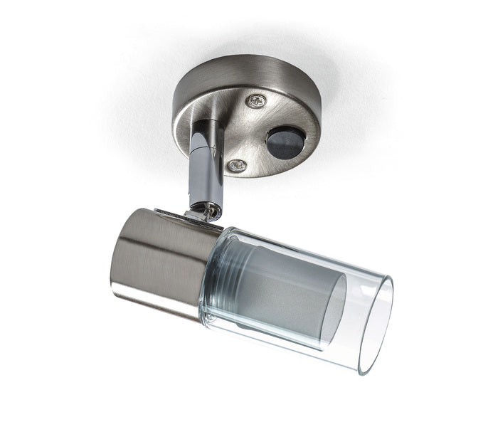 LED-Aufbauspot Nitro II verchromt Stahl gebürstet 2,5W Power-LED