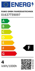 Carbest 12V LED-Leuchte Lava Silber