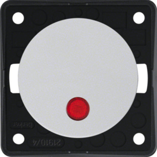 BERKE Berker Wippschalter 12V, polarweiß, mit roter LED-Kontroll-Anzeige