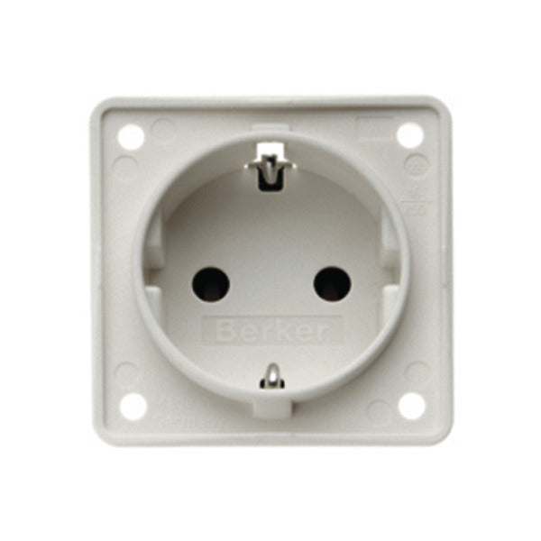 Berker INTEGRO hellgrau Einbausteckdose 230V