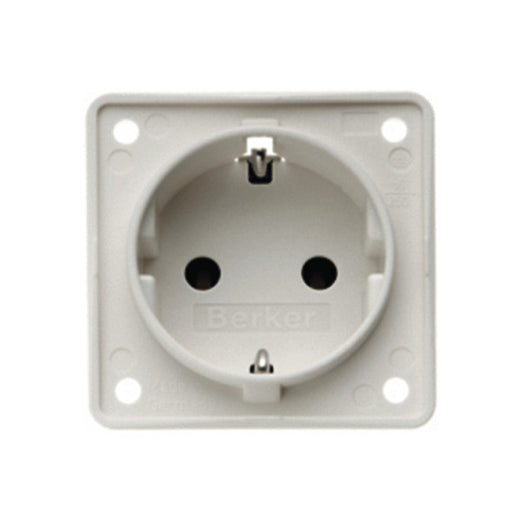 Berker INTEGRO hellgrau Einbausteckdose 230V