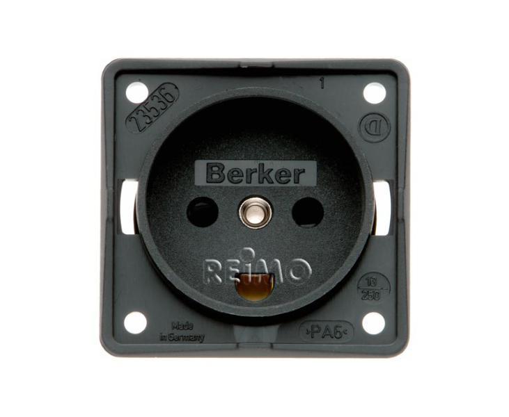 BERKE Einb.Steckdose 230V anthr