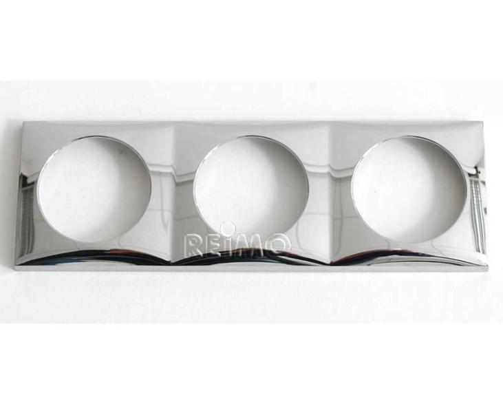 BERKE Berker INTEGRO 3-fach Steckdosenrahmen chrom glanz SB